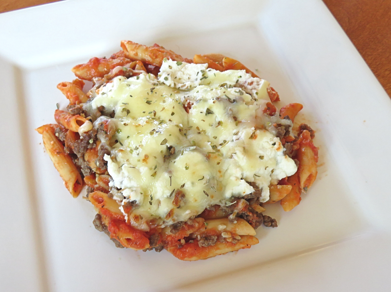 Baked Ziti & Ground Beef